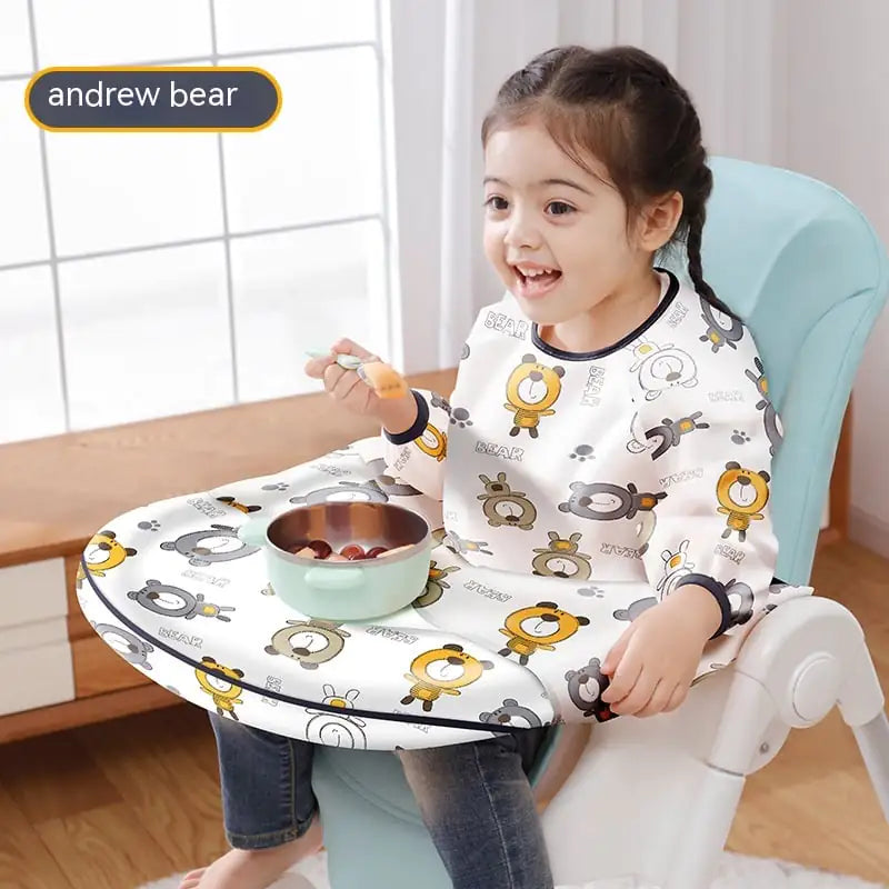 Detachable Water-Resistant Baby Dining Chair Bib  aged 6 to 36 months.