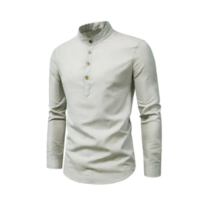 2024 Men's Stylish Slim Fit Long Sleeve Shirt