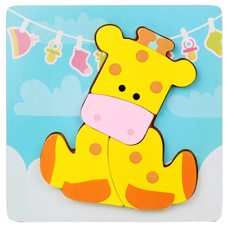 3D Wooden Puzzle Educational Toy for Kids (Wholesale) - FkriTigrinya