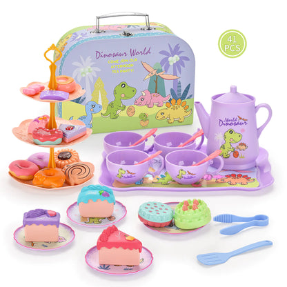 Girls Play House Simulation Dessert & Tea Toy Set - FkriTigrinya
