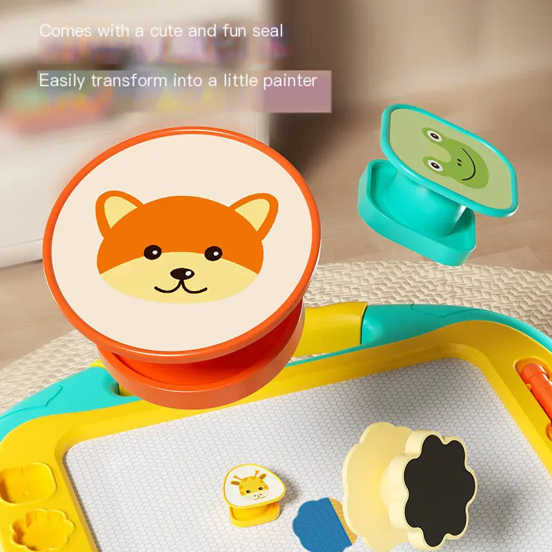 Magnetic Drawing Board for Kids - Large Art Table - FkriTigrinya