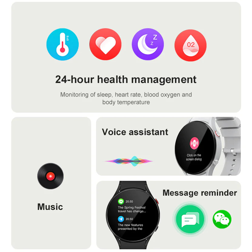 Ft32 Bluetooth Waterproof Smart Watch 1.32" HD Display