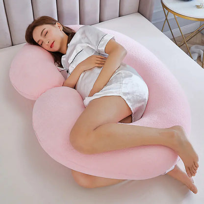 C-Shaped Pregnancy Pillow with Waist Support (Wholesale)