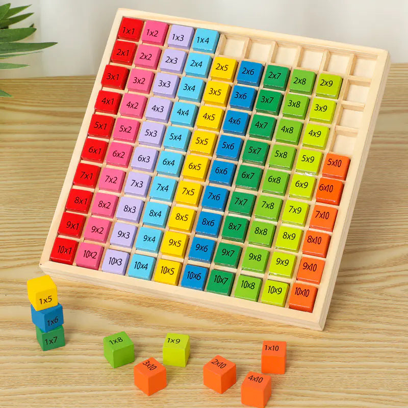 Wooden Educational Multiplication Table Toy for Kids - FkriTigrinya