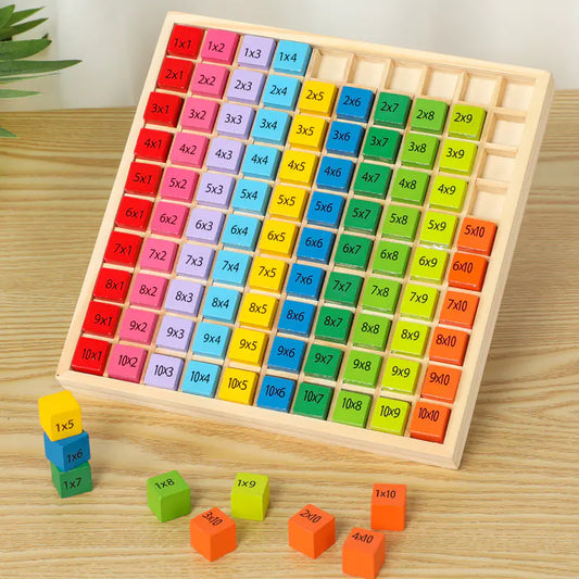 Wooden Educational Multiplication Table Toy for Kids - FkriTigrinya