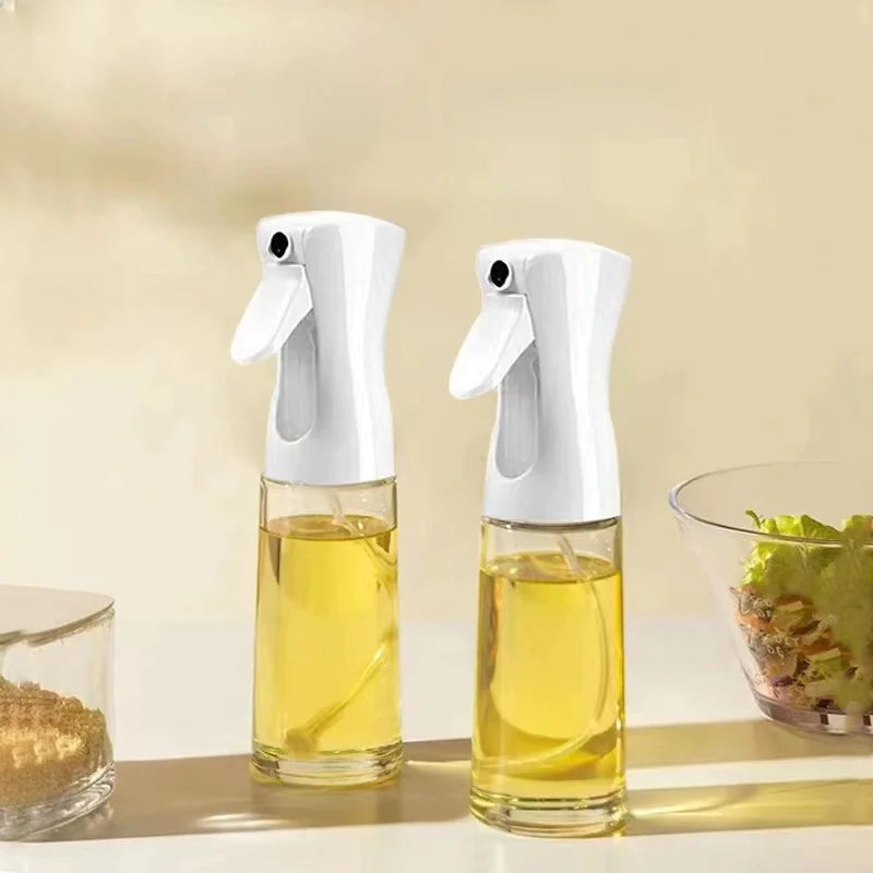 Outdoor Press Oil Spray Bottle - 200ML Glass Oil Dispenser