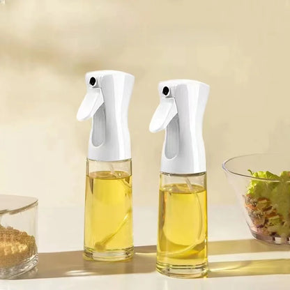 Outdoor Press Oil Spray Bottle - 200ML Glass Oil Dispenser