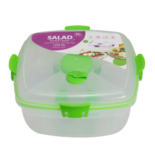 Double-Layer Transparent Fresh-Keeping Lunch Box - FkriTigrinya
