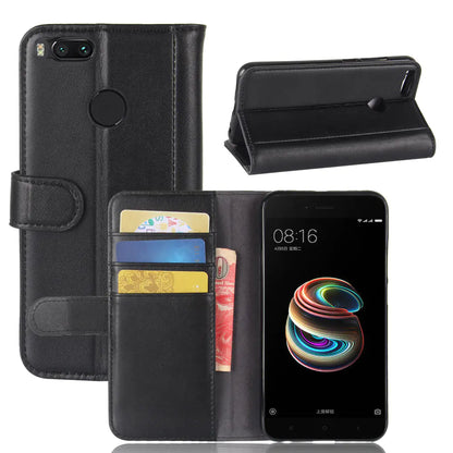 Xiaomi 5X (A1) Wallet Case with Stand - Litchi Pattern