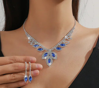 Bridal Jewelry Set - Korean Style Necklace & Earrings