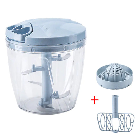 Multi-Function Hand-Pulled Meat Grinder & Juicer 900ml