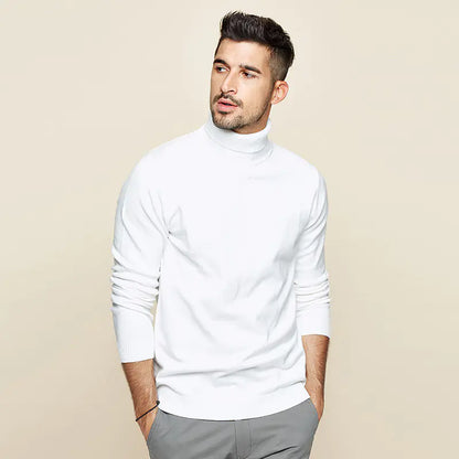 Men's Turtleneck Sweater, Slim Fit Knit Top  S to XXXL,