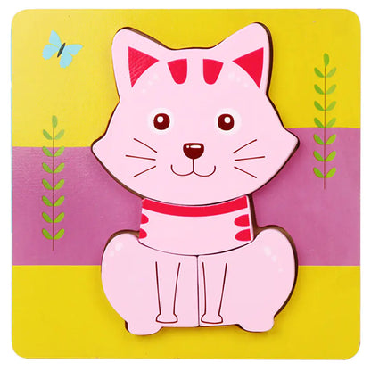 3D Wooden Puzzle Educational Toy for Kids (Wholesale) - FkriTigrinya