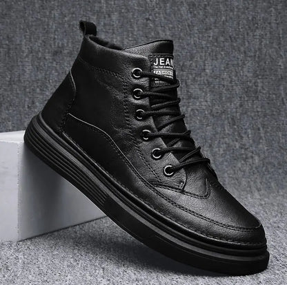Men's High-Top Casual Leather Martin Boots (New Style)