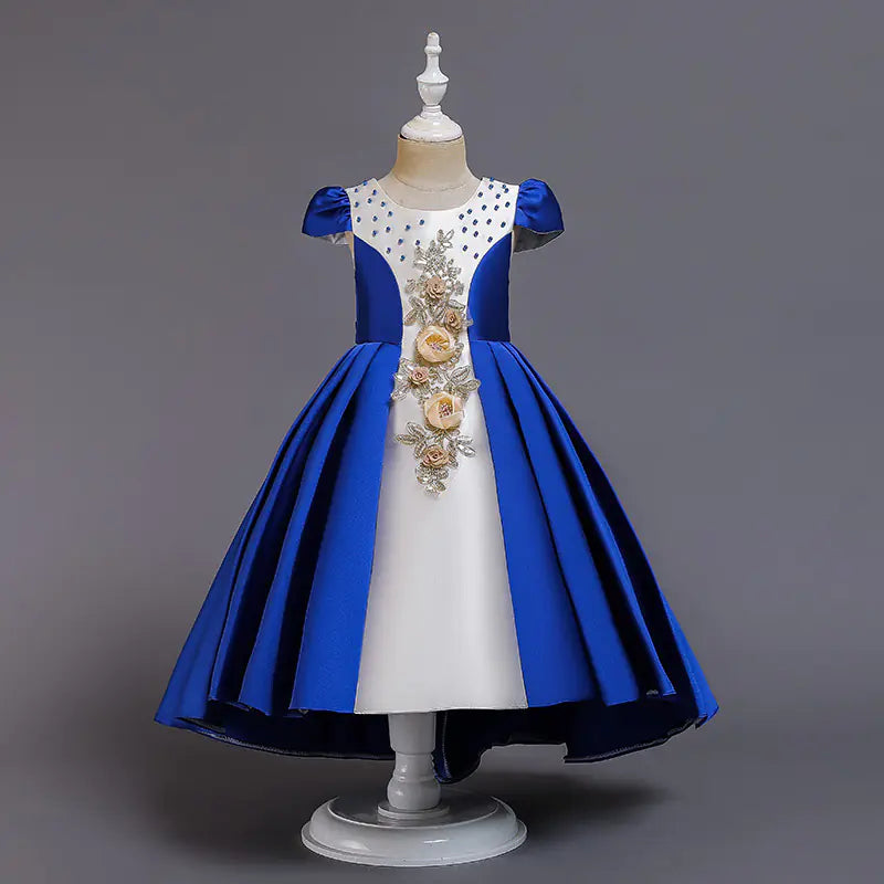 Fluffy Embroidered Princess Dress for Girls  110cm to 140cm,