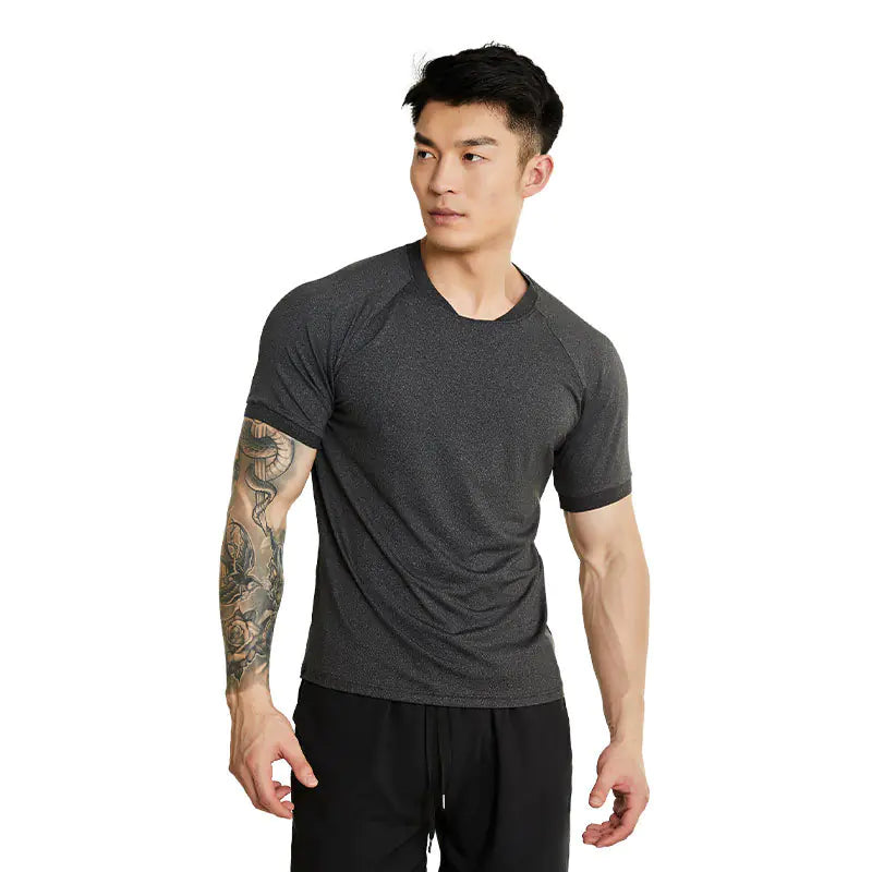 Men's Fitness Short Sleeve Quick-Dry Casual T-Shirt XS to 3XL