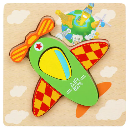 3D Wooden Puzzle Educational Toy for Kids (Wholesale) - FkriTigrinya