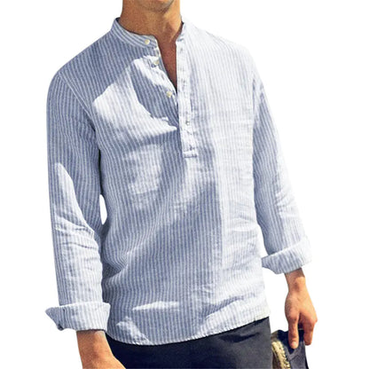 Men's Fashionable Slim Fit Casual Cotton Shirts sizes from S to 5XL