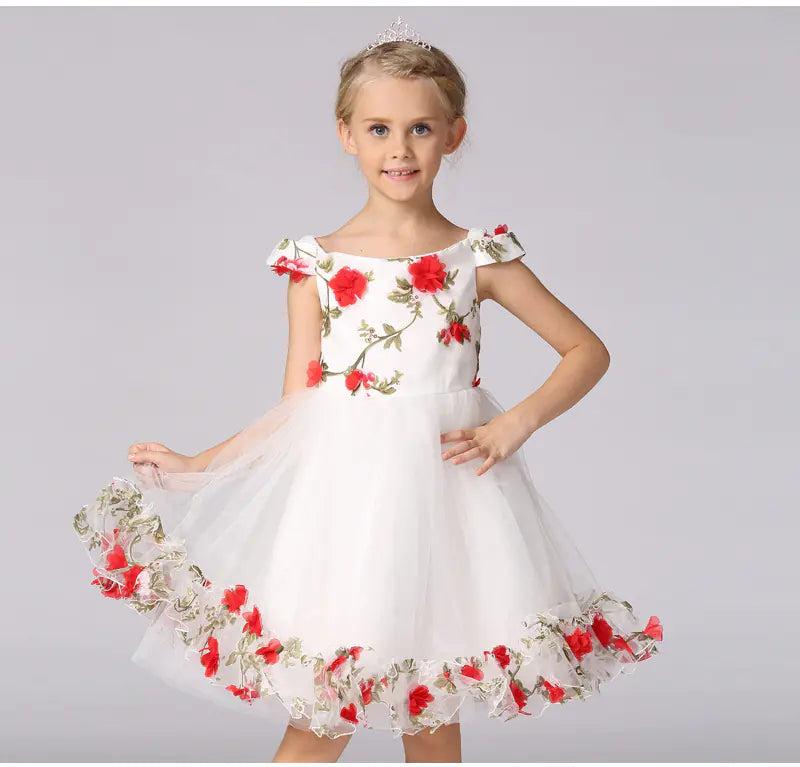 Flower Girl Fairy Dress - Children's Wedding Princess Gown sizes ranging from 100 to 150cm