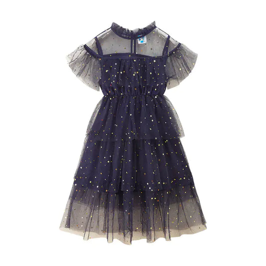 Floral Embroidered Lace Princess Dress for Girls sizes from 4 to 14 years