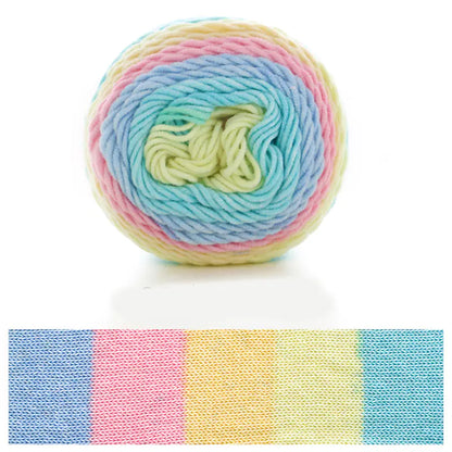Rainbow Cotton Knitting Wool - 5 Strands for DIY Projects