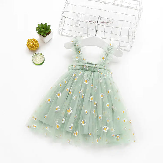 Zomerjurk voor Meisjes – Prinsessenstijl met Borduursels