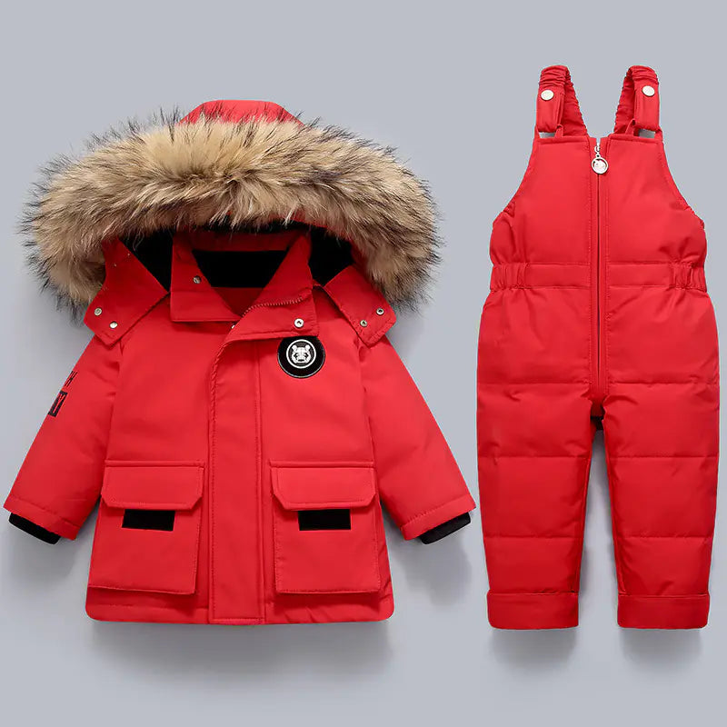 Children's Down Jacket Set for Ages 1-5 (2 Pieces)