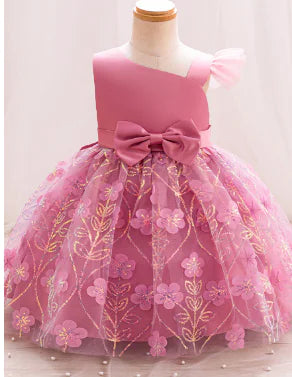 Children's Hot Princess Net Yarn Dress sizes from 90 to 140
