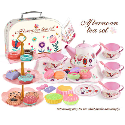 Girls Play House Simulation Dessert & Tea Toy Set - FkriTigrinya