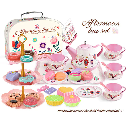 Girls Play House Simulation Dessert & Tea Toy Set - FkriTigrinya