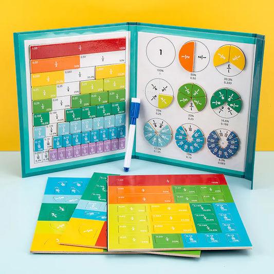 Magnetic Fraction Learning Board for Kids Math - FkriTigrinya