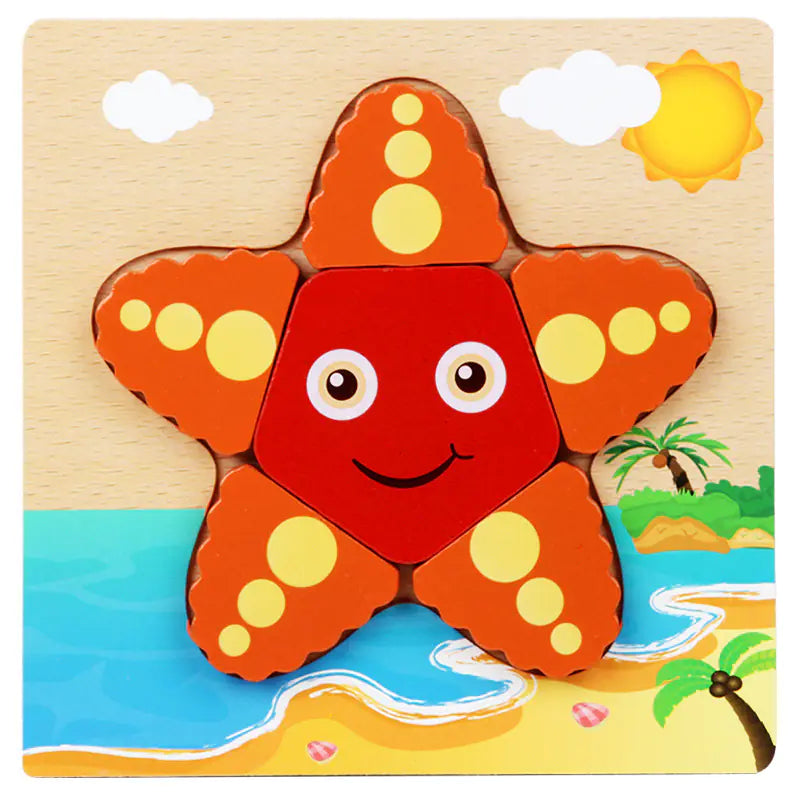 3D Wooden Puzzle Educational Toy for Kids (Wholesale) - FkriTigrinya