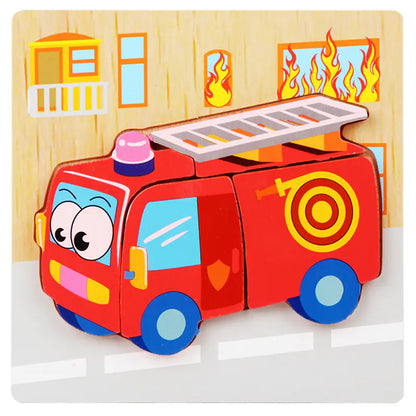 3D Wooden Puzzle Educational Toy for Kids (Wholesale) - FkriTigrinya