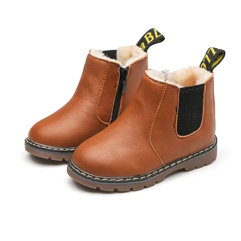 Boys' Short Boots, Soft Non-Slip Children's Shoes  sizes from 21 to 36