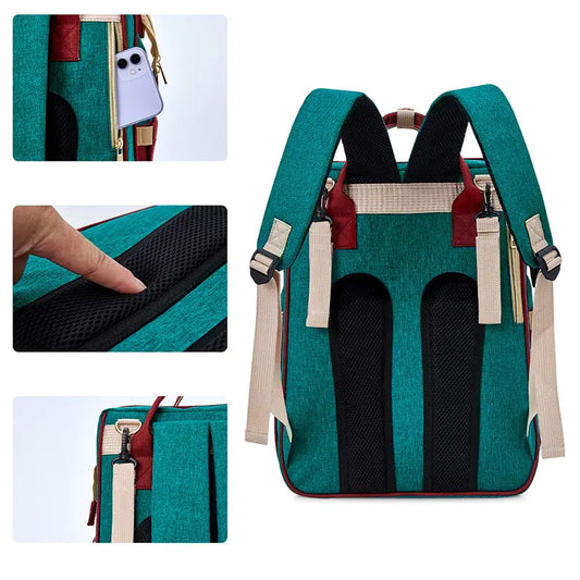Upgraded Waterproof Oxford Fabric USB Charging Diaper Bag - FkriTigrinya