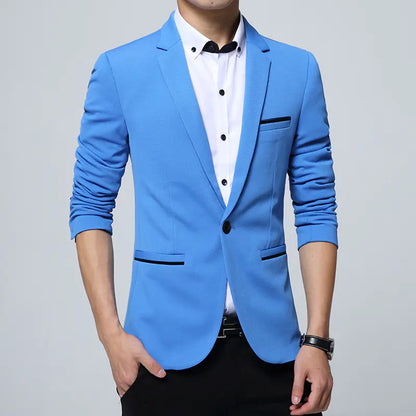 Men's Stylish Slim Fit Business Casual Blazer Jacket  sizes ranging from M to 5XL,