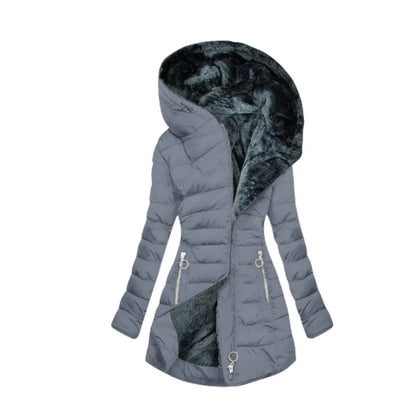 Dames Katoenen Jas met Capuchon – Elegant & Comfortabel