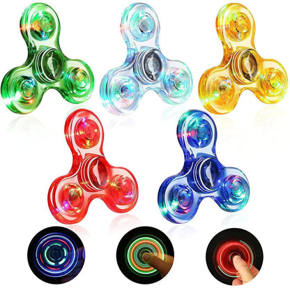 LED Kristallen Fidget Spinner – Lichtgevend Speelgoed voor Kinderen