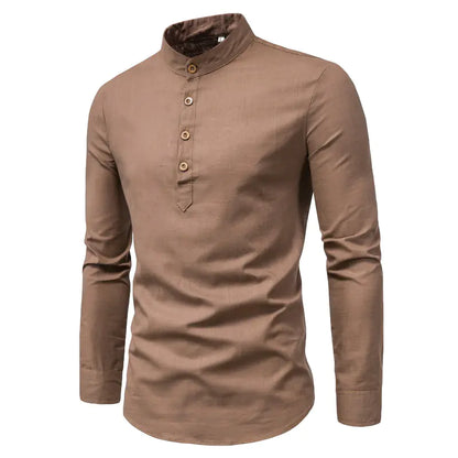 2024 Men's Stylish Slim Fit Long Sleeve Shirt