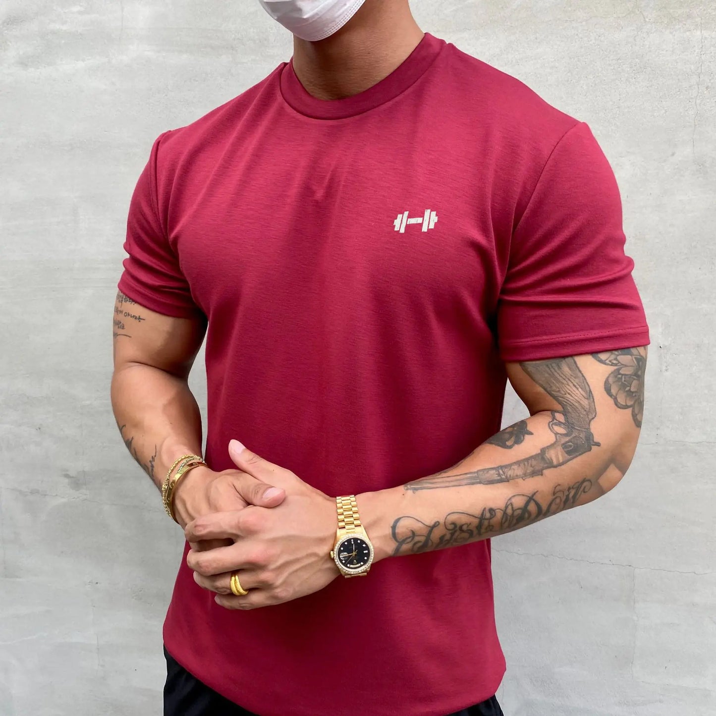 Men's Slim Fit Muscle Training T-Shirt - Summer Cotton
