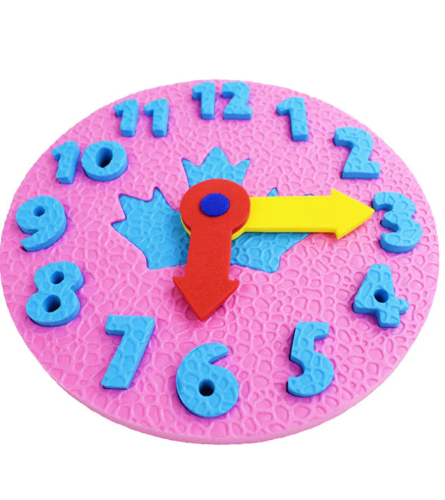 EVA Clock Puzzle Blocks for Time Learning (Gift Set) - FkriTigrinya