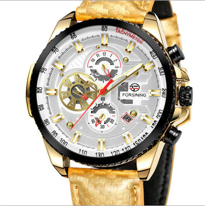 Men's Automatic Mechanical Watch with Steel Band