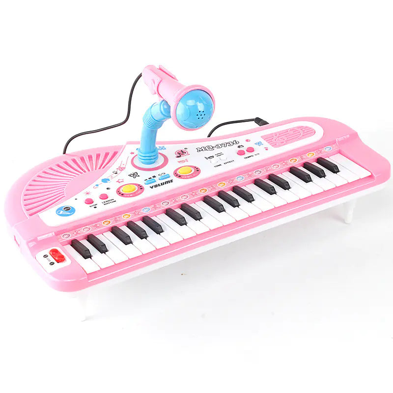 37-Key Electronic Piano Toy with Microphone for Kids - FkriTigrinya
