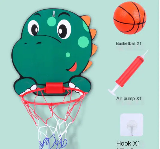 Wall-Mounted Indoor Basketball Hoop for Kids - FkriTigrinya