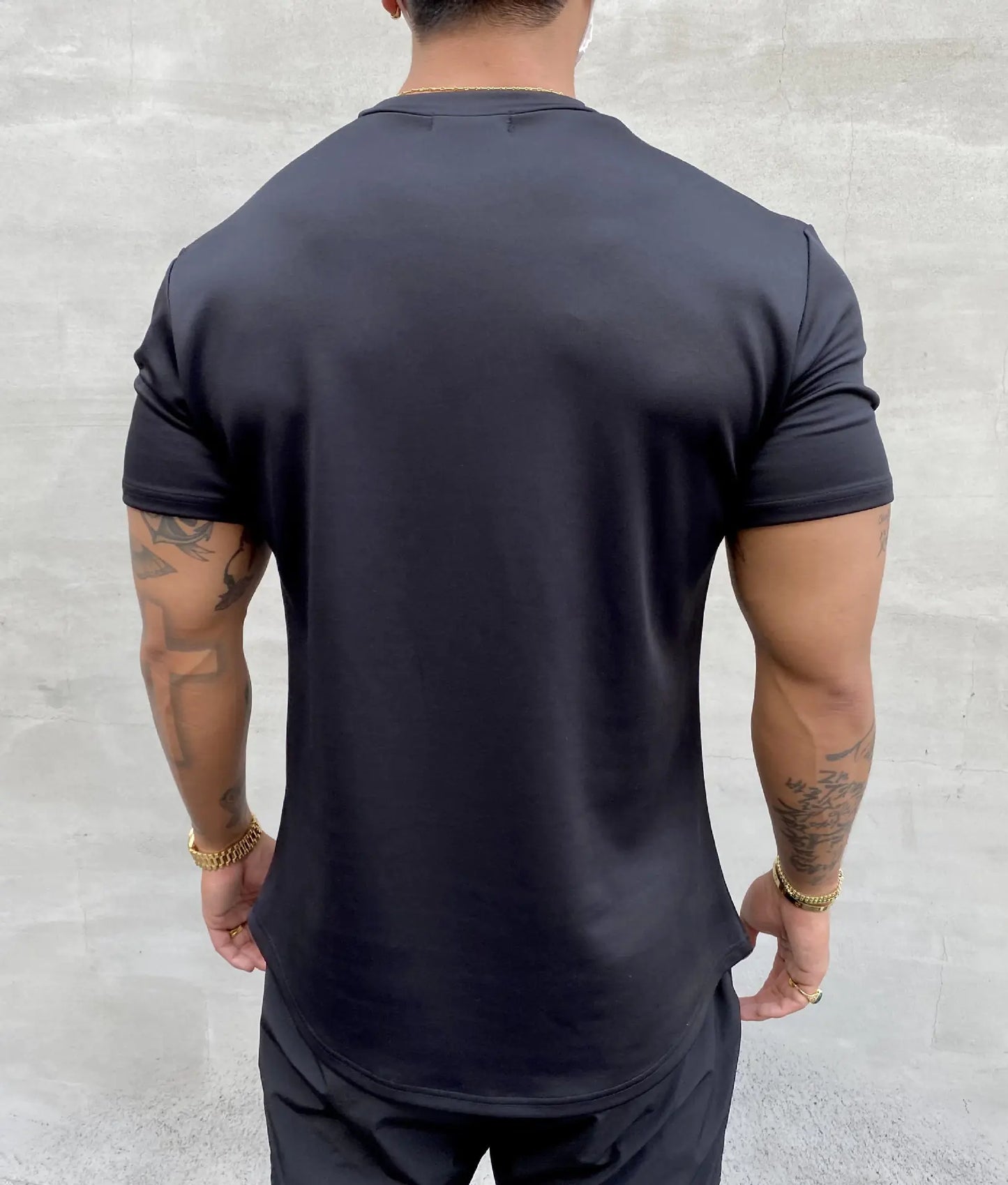 Men's Slim Fit Muscle Training T-Shirt - Summer Cotton