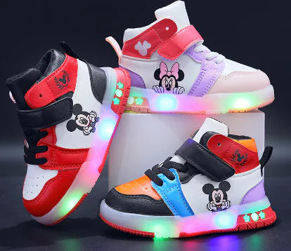 Disney Mickey LED Light Sneakers for Kids (Ages 1-6)