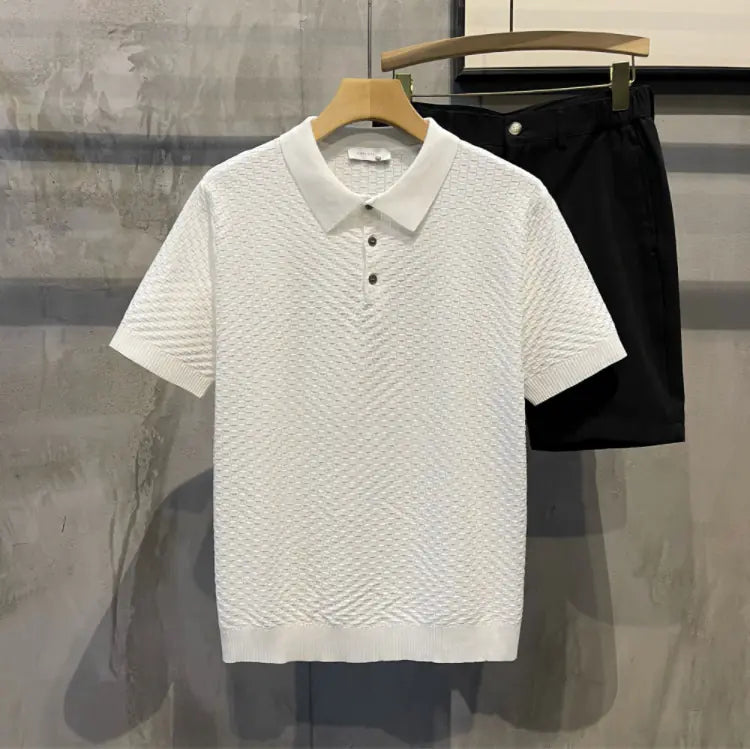 Men's Slim Fit Polo Shirt - Trendy Summer Tee 2024 Size options from M to 3XL