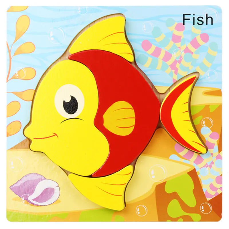 3D Wooden Puzzle Educational Toy for Kids (Wholesale) - FkriTigrinya