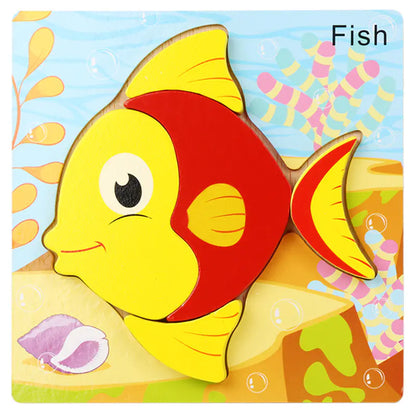 3D Wooden Puzzle Educational Toy for Kids (Wholesale) - FkriTigrinya