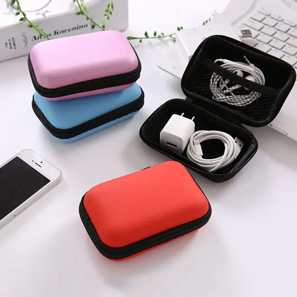 Digital Shockproof Storage Bag for USB and Headphones - FkriTigrinya